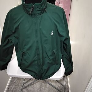 Ralph Lauren Polo Green Jacket with White Stripes